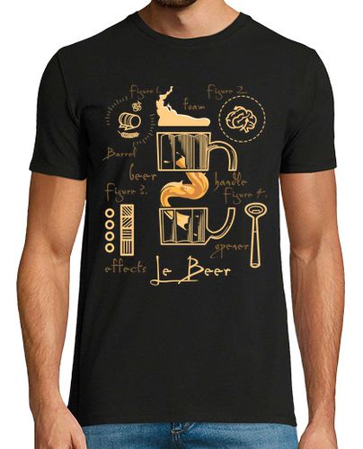 Camiseta Anatomía De La Cerveza Dibujos Da Vinci Humor Alcohol Beer - latostadora.com - Modalova