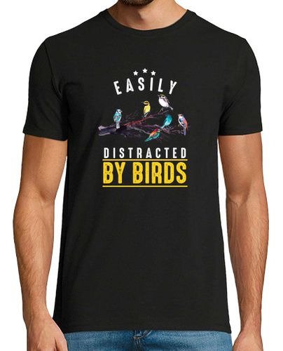 Camiseta distraerse fácilmente con pájaros observación de aves observación de aves regalos de vida silvestre laTostadora - latostadora.com - Modalova