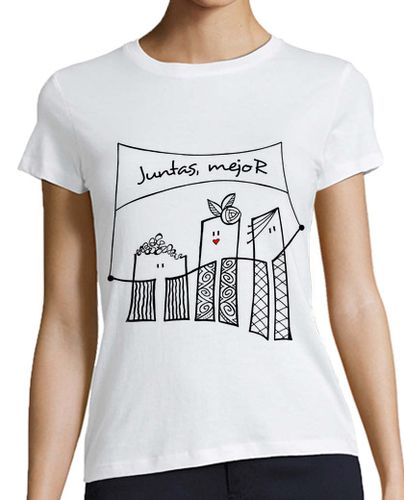 Camiseta mujer Camiseta chica Juntas mejor Diseño para fondos claros - latostadora.com - Modalova