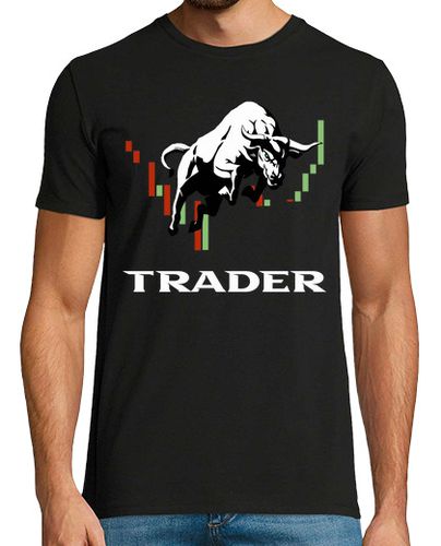 Camiseta Hombre, manga corta, negra, calidad extra, trader - latostadora.com - Modalova
