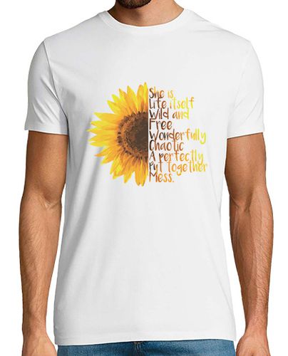 Camiseta girasol ella es la vida misma salvaje y librewonderfu laTostadora - latostadora.com - Modalova