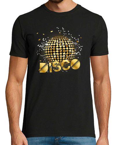 Camiseta Hombre Manga Corta bola de discoteca disco gold gitzer laTostadora - latostadora.com - Modalova