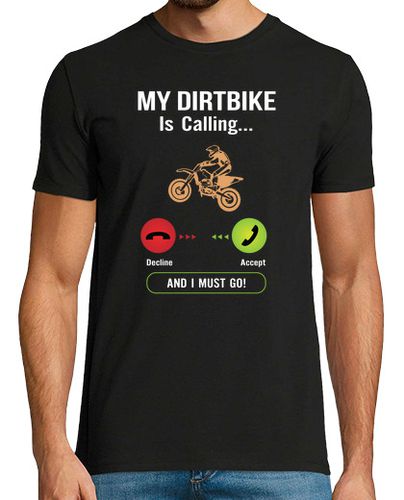 Camiseta Hombre Manga Corta mi moto de cross está llamando y debo i laTostadora - latostadora.com - Modalova