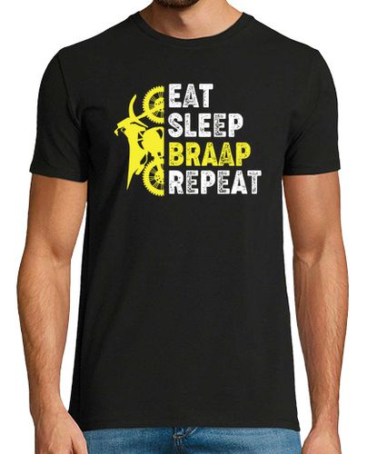 Camiseta diseño de moto de cross comer dormir br - latostadora.com - Modalova