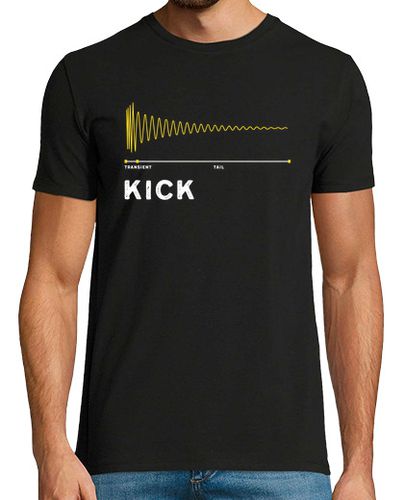 Camiseta Hombre Manga Corta Drum Kick As A Waveform Drum Kick laTostadora - latostadora.com - Modalova