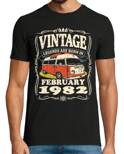 Camiseta vintage febrero 1982 furgo - latostadora.com - Modalova