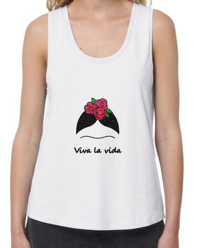 Camiseta mujer Frida Kahlo - viva la vida - latostadora.com - Modalova