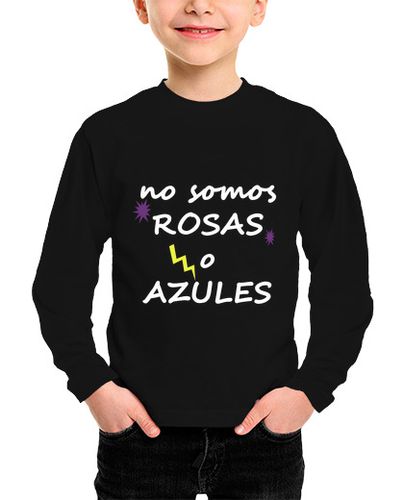 Camiseta Niño Manga Larga No somos rosas o azules. Unisex laTostadora - latostadora.com - Modalova