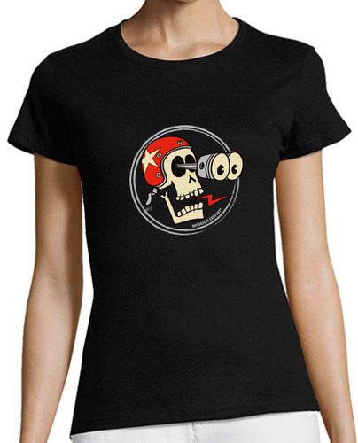 Camiseta mujer pistón de cráneo - latostadora.com - Modalova
