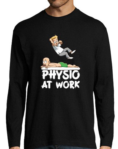 Camiseta Hombre Manga Larga Wrestling physiotherapist Physio at Work laTostadora - latostadora.com - Modalova