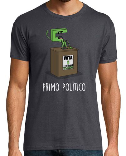 Camiseta Hombre Manga Corta Primo político Black laTostadora - latostadora.com - Modalova