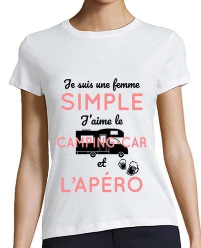 Camiseta mujer mujer sencilla caravana y aperitivo - latostadora.com - Modalova