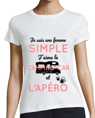 Camiseta mujer mujer sencilla caravana y aperitivo laTostadora - latostadora.com - Modalova