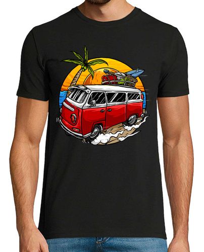Camiseta Furgoneta Surf Vintage Vans Playa - latostadora.com - Modalova