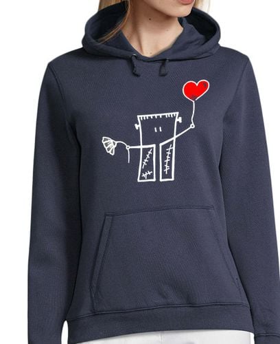 Sudadera Con Capucha Para Mujer Sudadera chica Franky loves you Diseño para fondos oscuros laTostadora - latostadora.com - Modalova