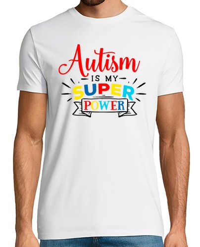 Camiseta conciencia del autismo mi superpoder autismo mamá - latostadora.com - Modalova