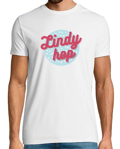 Camiseta Lindy Hop polka dots rojo y azul, hombre - latostadora.com - Modalova