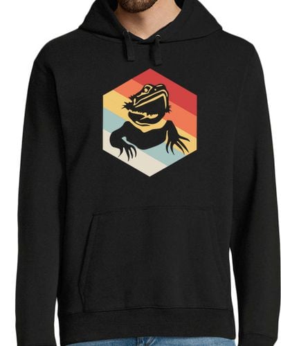 Sudadera Con Capucha Para Hombre dragón barbudo retro laTostadora - latostadora.com - Modalova