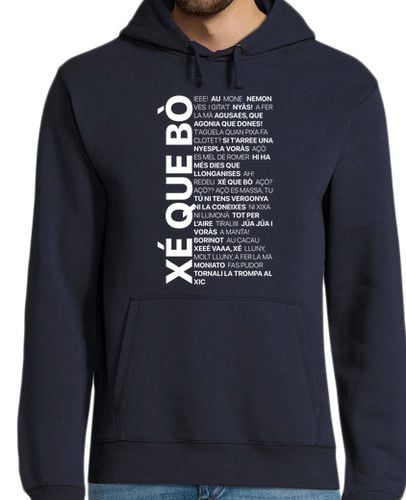 Sudadera Con Capucha Para Hombre Xé que bò - Valencià en estat pur laTostadora - latostadora.com - Modalova