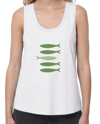 Camiseta Mujer Tirantes Loose Fit Les sardines vertes laTostadora - latostadora.com - Modalova