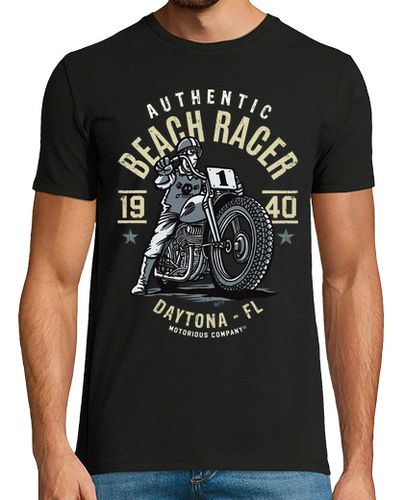 Camiseta Hombre Manga Corta auténtico corredor de playa 1940 laTostadora - latostadora.com - Modalova