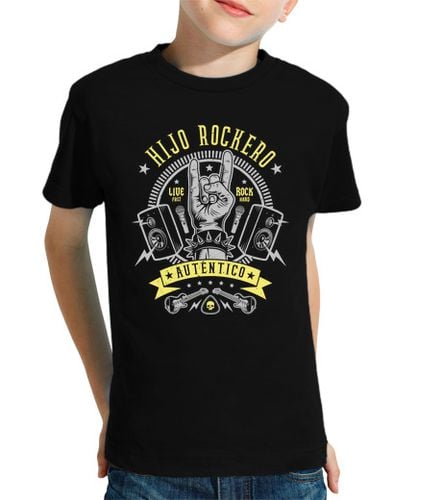 Camiseta Niño Manga Corta Hijo Rockero laTostadora - latostadora.com - Modalova