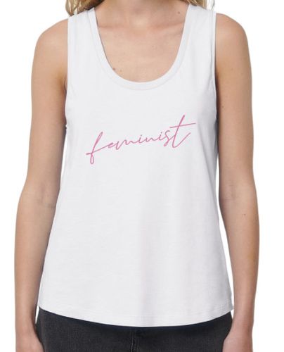 Camiseta Mujer Tirantes Loose Fit Feminist rosa laTostadora - latostadora.com - Modalova