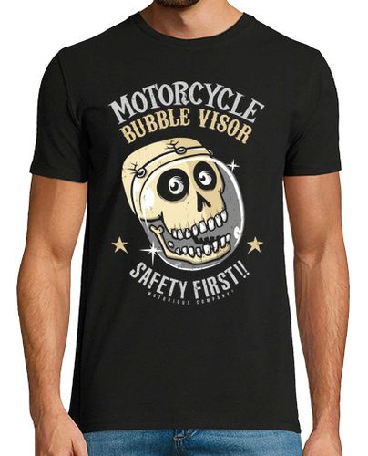 Camiseta Hombre Manga Corta visera de moto burbuja en negro laTostadora - latostadora.com - Modalova