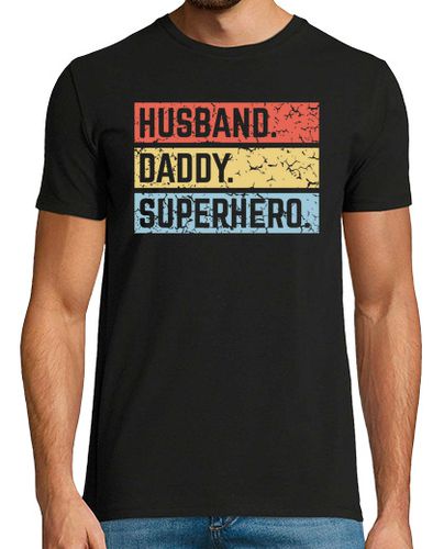 Camiseta Hombre Manga Corta marido papá superhéroe - vin - 3c laTostadora - latostadora.com - Modalova