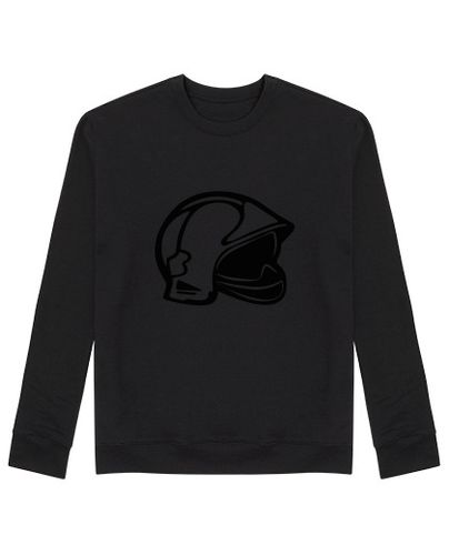 Sudadera Sin Capucha Unisex Casco Bombero F1 Negro laTostadora - latostadora.com - Modalova