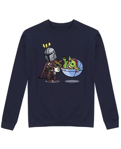 Sudadera Sin Capucha Unisex Papá Mandalorian laTostadora - latostadora.com - Modalova