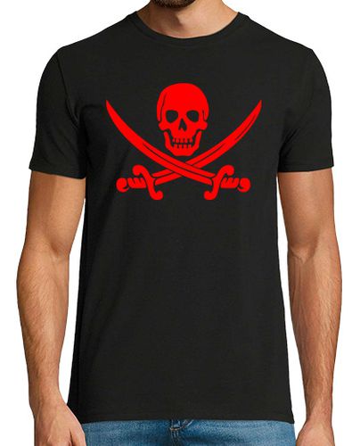 Camiseta Bandera pirata rojo - latostadora.com - Modalova