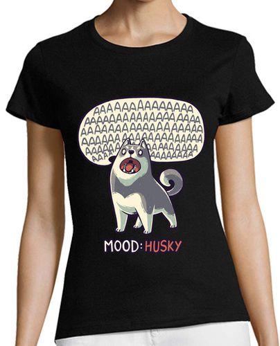 Camiseta mujer Mood Husky Perro Meme Aullando - latostadora.com - Modalova