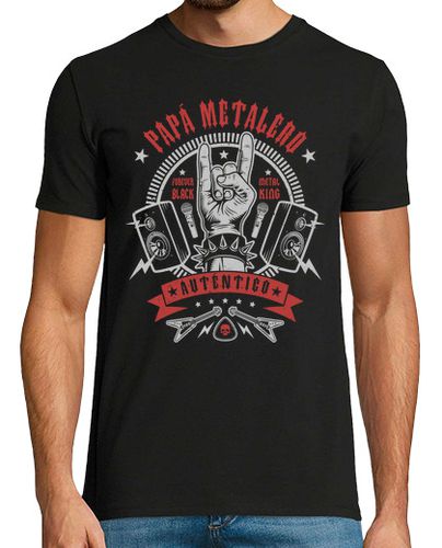 Camiseta Papá Metalero - latostadora.com - Modalova