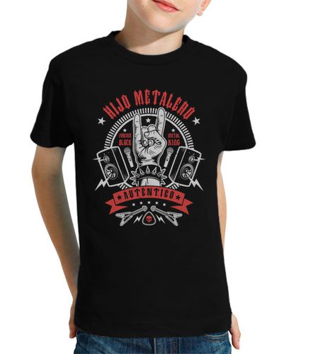 Camiseta Niño Manga Corta Hijo Metalero laTostadora - latostadora.com - Modalova