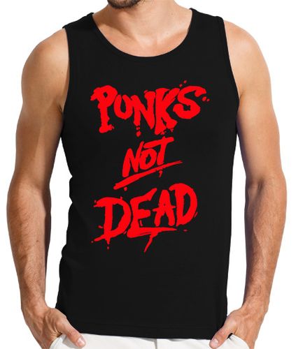 Camiseta Hombre Sin Mangas Punks not dead Graffiti laTostadora - latostadora.com - Modalova