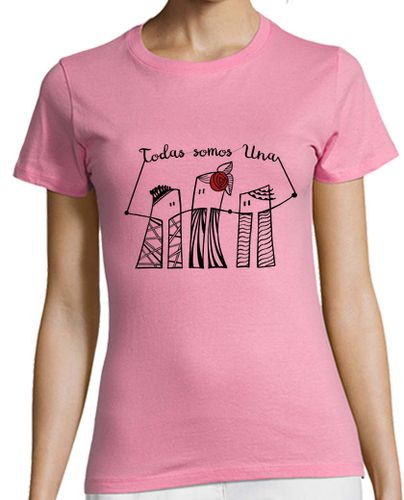 Camiseta mujer Camiseta chica Todas somos una Diseño para fondos claros - latostadora.com - Modalova