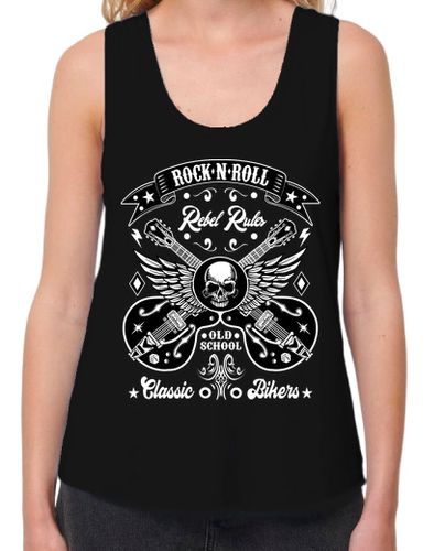 Camiseta mujer Bikers Rockabilly Rockers Guitarras Calaveras Rock and Roll Skull - latostadora.com - Modalova