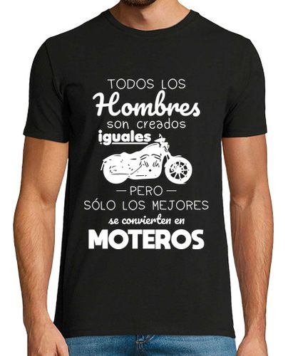 Camiseta Hombre Manga Corta Hombres iguales - mejores moteros laTostadora - latostadora.com - Modalova