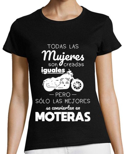 Camiseta mujer Mujeres iguales - mejores moteras - latostadora.com - Modalova