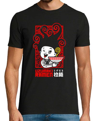 Camiseta Uzumaki Ramen - Swirl Black Shirt - latostadora.com - Modalova
