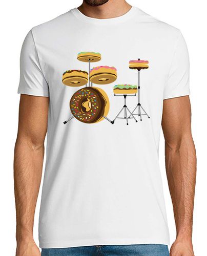 Camiseta Divertida - Donut - Batería - Humor - latostadora.com - Modalova