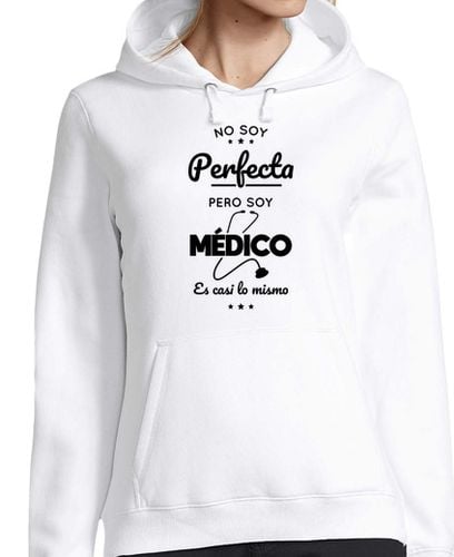 Sudadera Con Capucha Para Mujer No soy perfecta pero soy médico laTostadora - latostadora.com - Modalova