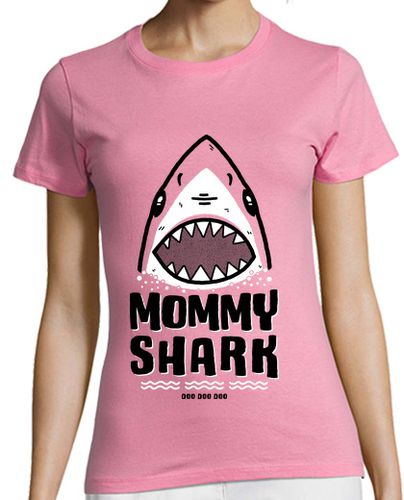 Camiseta mujer Mommy Shark - latostadora.com - Modalova