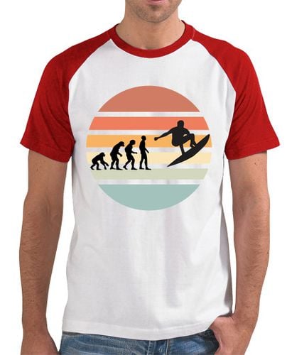 Camiseta Hombre Estilo Béisbol evolución, surf, béisbol, hombre laTostadora - latostadora.com - Modalova