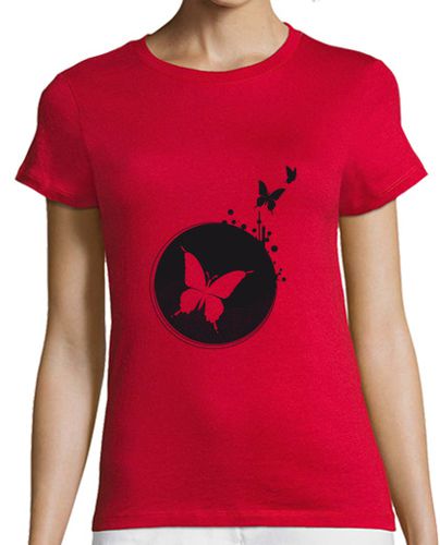 Camiseta mujer Papillon noir transparent - latostadora.com - Modalova