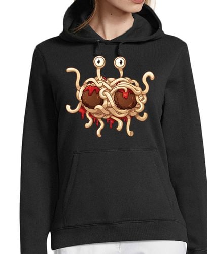 Sudadera Con Capucha Para Mujer Flying Spaghetti Monster laTostadora - latostadora.com - Modalova