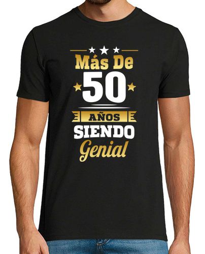 Camiseta Hombre Manga Corta Más de 50 Años Siendo Genial laTostadora - latostadora.com - Modalova