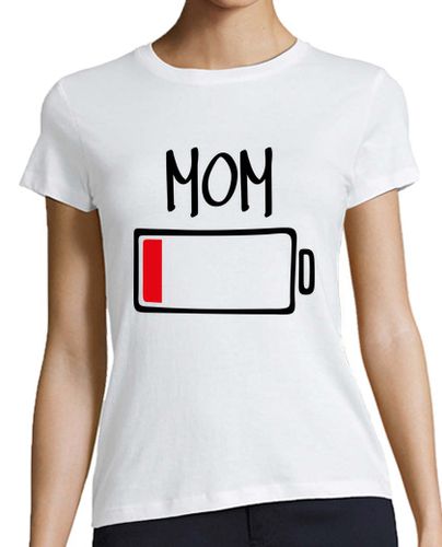 Camiseta mujer Out of Batteries... Mom - latostadora.com - Modalova