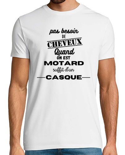 Camiseta motorista, calvo, idea de regalo de humor de motocicleta - latostadora.com - Modalova